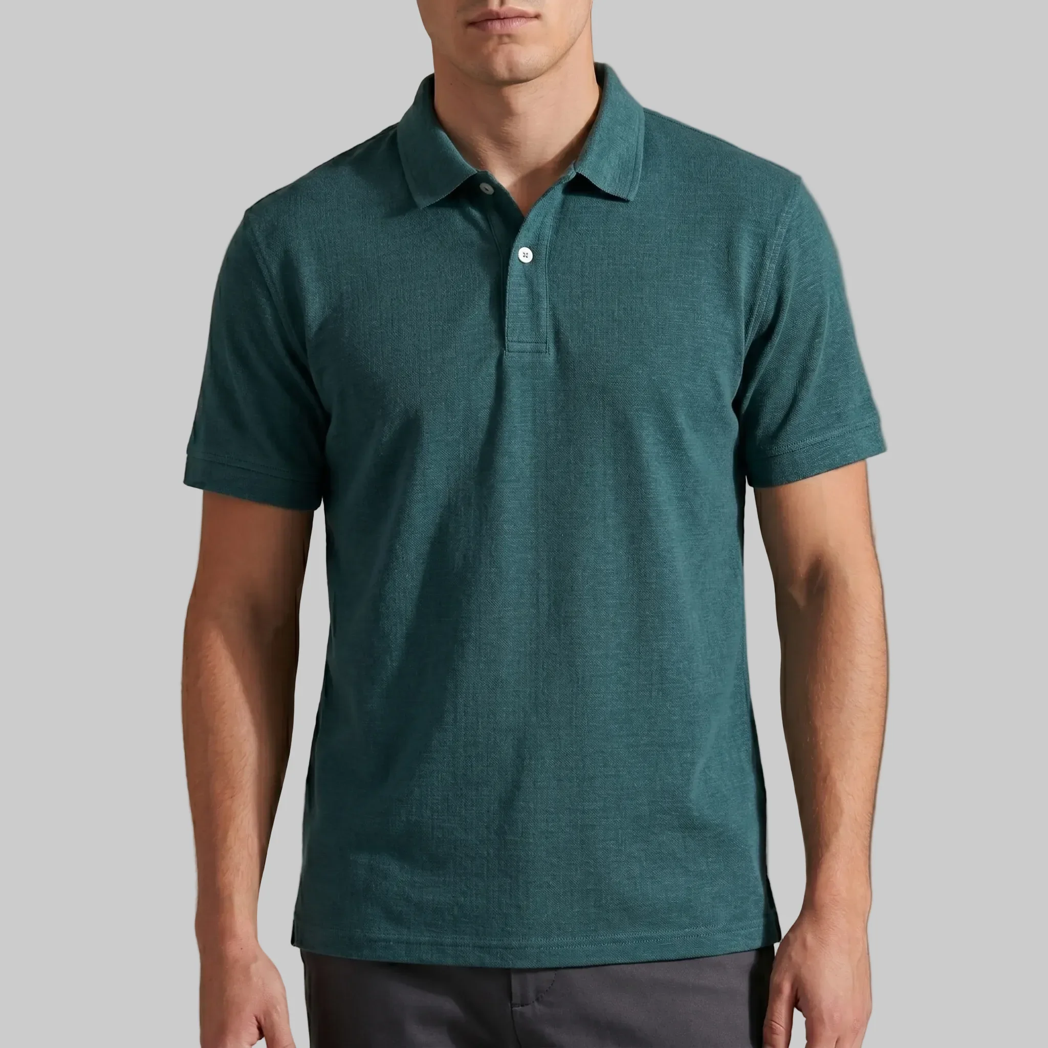Jacquard polo T-shirt - Image 14