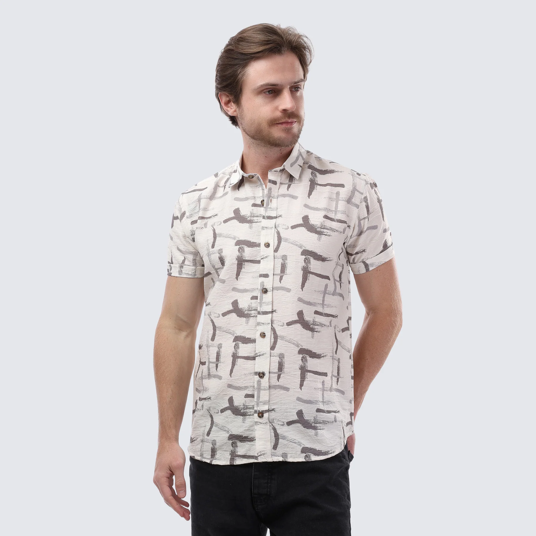 Huawie Half-Sleeve Shirt - Image 10