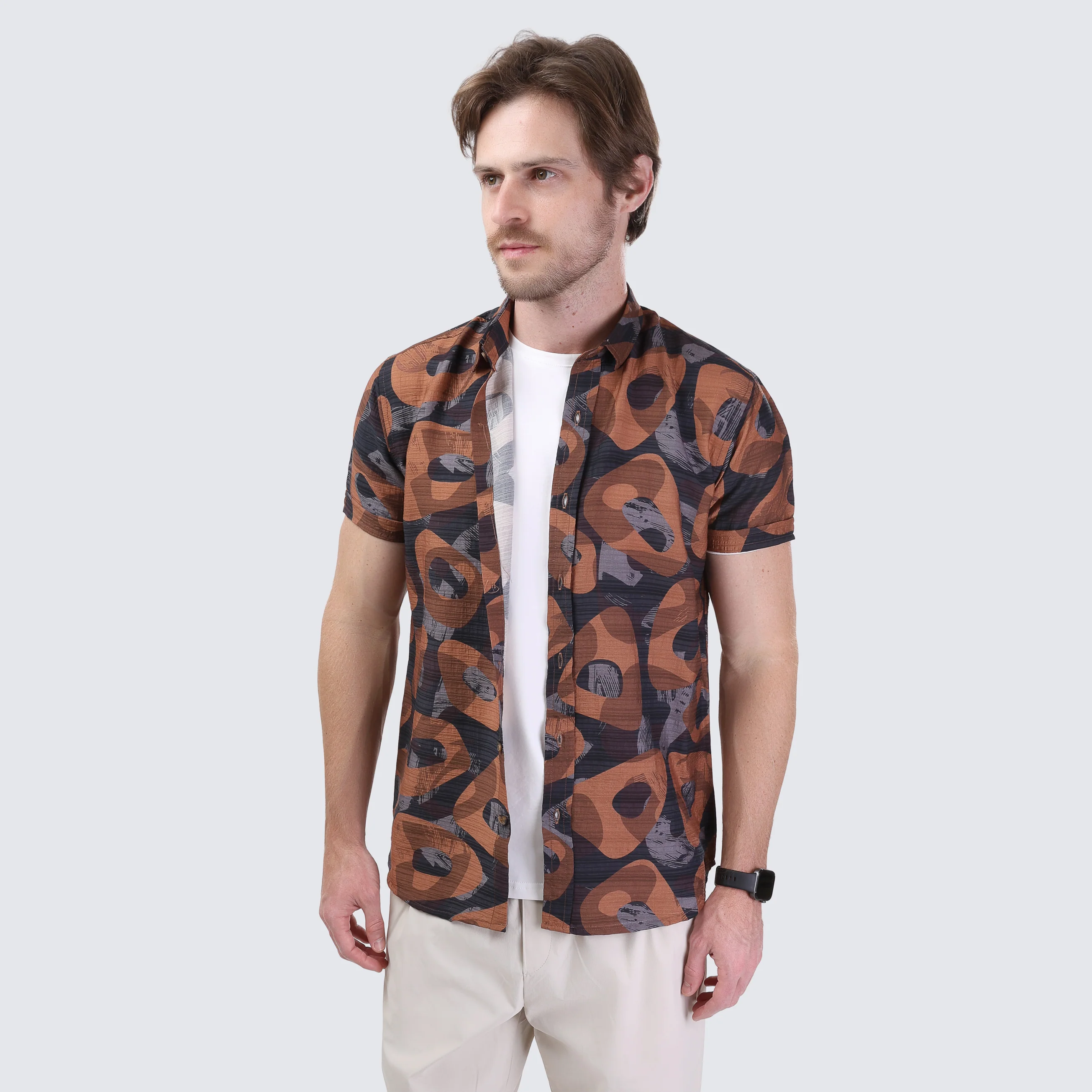 Huawie Half-Sleeve Shirt - Image 5